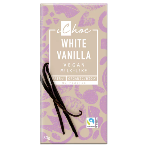 Bio vegan bílá čokoláda s vanilkou