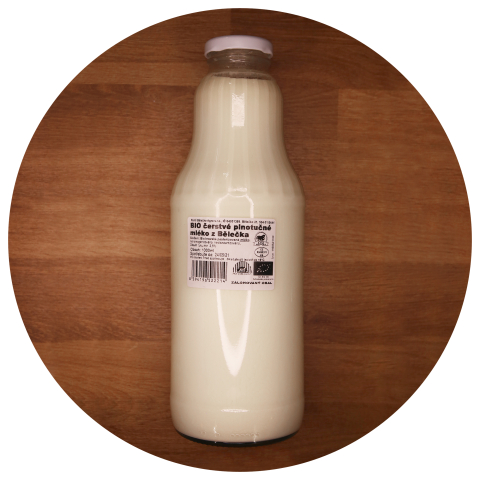 BIO syrové mléko z Bělečka 1000 ml