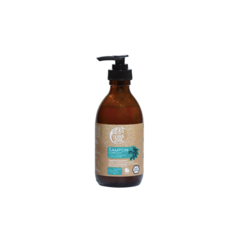 Tekutý šampon Tierra Verde v dávkovači kopřivový s rozmarýnem a pomerančem na mastné vlasy