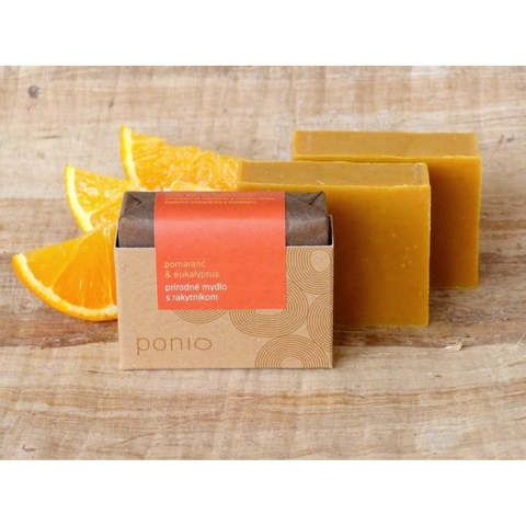Tuhé mýdlo Ponio - Pomeranč & eukalyptus