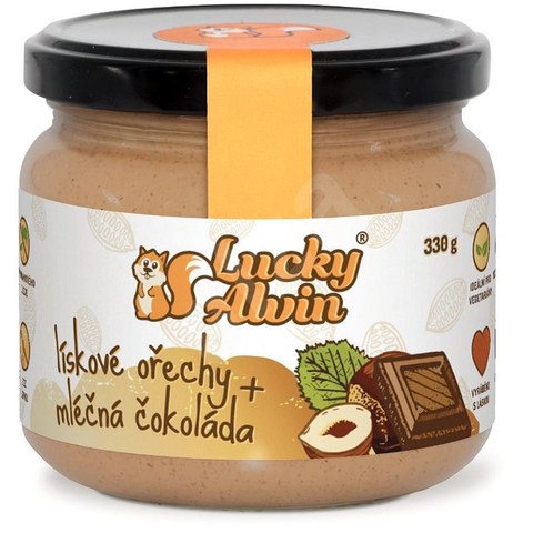 Lucky Alvin Lískové ořechy a mléčná čokoláda 330g